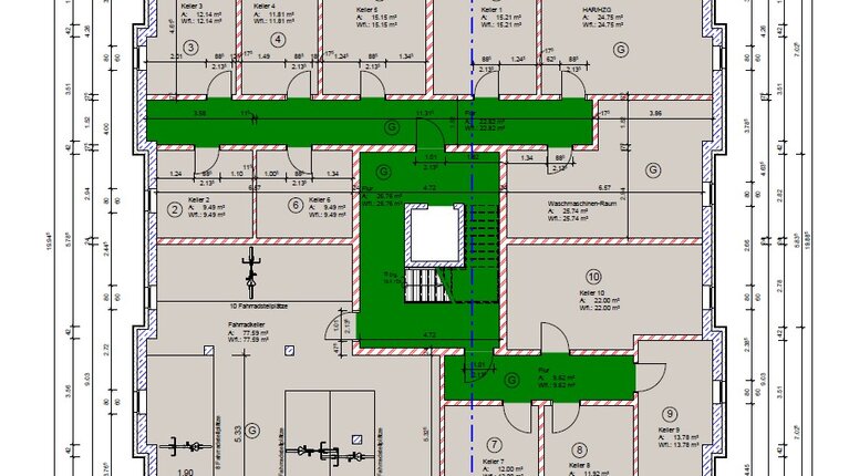 Gesamtgrundriss Kellergeschoss