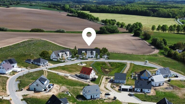 Vogelperspektive Stadtauswärts