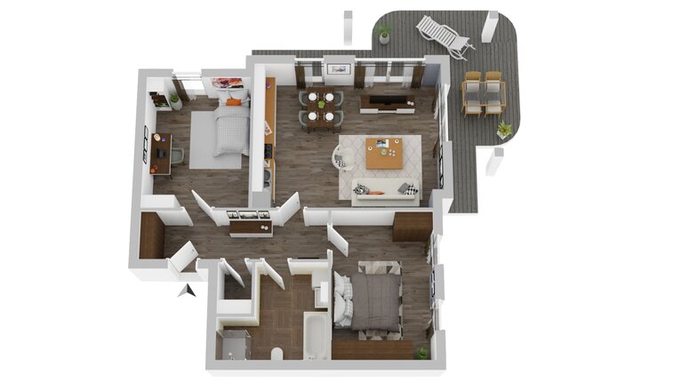 Beispiel-Grundriss Wohnung 4