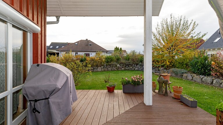 Terrasse mit Gasanschluss