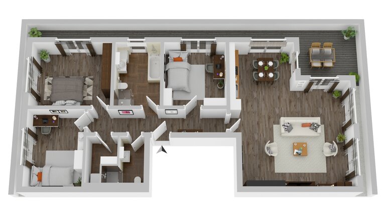 Beispiel-Grundriss Wohnung 09