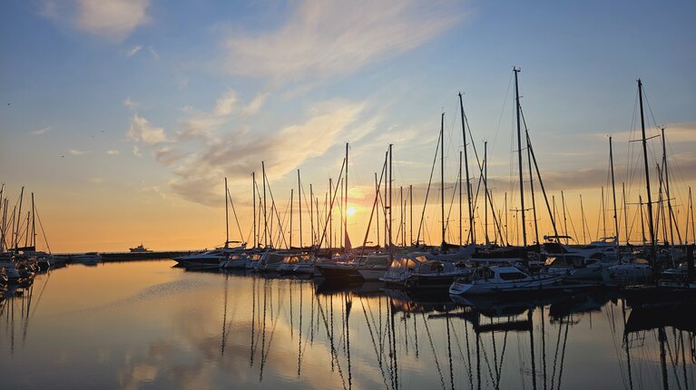 Kühlungsborner Hafen am Morgen